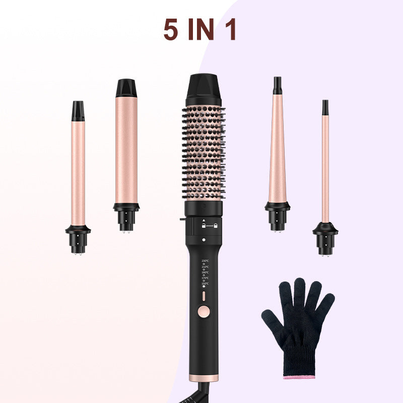 Atopskins Airstyler 5 in 1, asciugacapelli con ioni negativi, styler magico, spazzole termiche Foehn, spazzola dritta, barra riccia, set di spazzole ad aria calda