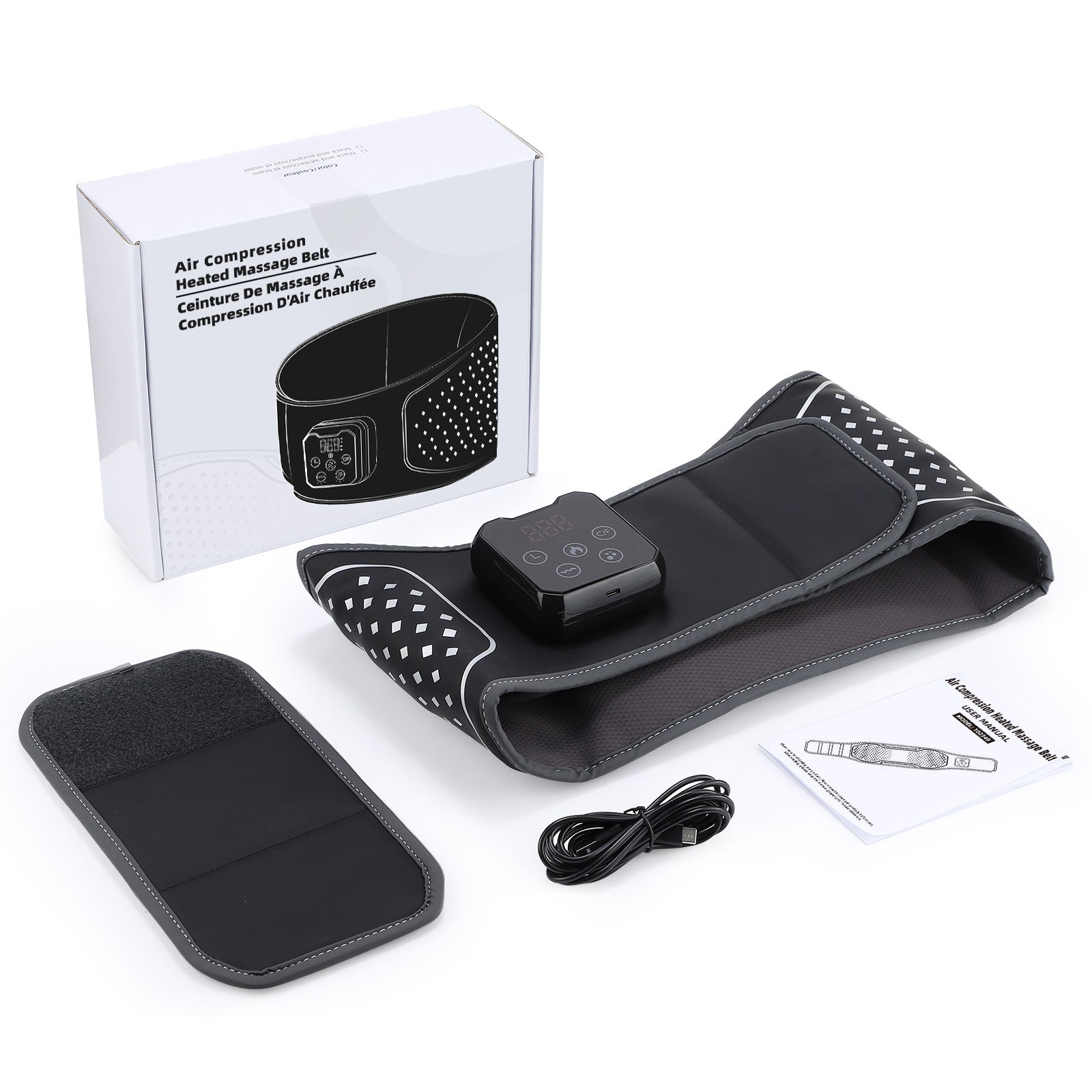 Electric Heating Massage Belt with Temperature Control